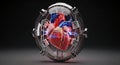 Bionic Heart System for Advanced Medical Research and Future Healthcare Innovations Royalty Free Stock Photo