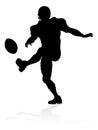 Silhouette American Football Player