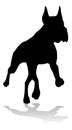 Dog Silhouette Pet Animal Royalty Free Stock Photo