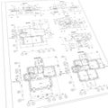 Detailed architectural plan