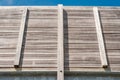 Detailed, architectural view of a newly constructed, mostly timber walkway.