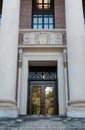 Harvard University entrance hall, Harvard, MA.