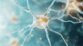 Neural pathways illustrating brain activity and connectivity for scientific research Royalty Free Stock Photo