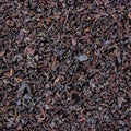 Detailed Black Loose Tea Leaf Texture Pattern, Large Detailed Macro Closeup, Textured Background