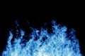 Detailed blue flames Royalty Free Stock Photo