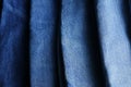 Detailed blue jean over the table Royalty Free Stock Photo