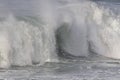 Detailed breaking sea wave