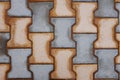 Detailed bricks pavement patterns for wallpaper background