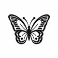 Detailed Butterfly Icon Template In Yiannis Moralis Style