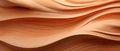 Detailed and captivating, an abstract closeup of organic brown wooden waving waves on a textured wall, Ai Generated