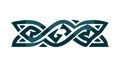 Detailed Celtic Knot Pattern Border Design, vector design Generative AI Royalty Free Stock Photo