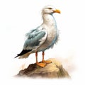 Detailed Character Design: Seagull On Adventure-themed Item