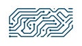 Detailed Circuit Board Maze for Tech and Complex Systems, vector design Generative AI Royalty Free Stock Photo