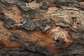 Detailed close up aged tree bark displays captivating textures and patterns Royalty Free Stock Photo