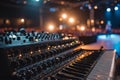 A casual photo of Sound system mixer Royalty Free Stock Photo