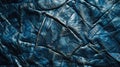 Detailed close up of a blue leather texture. Perfect for backgrounds or design elements Royalty Free Stock Photo