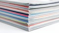 Corner View of a Stack of Magazines Royalty Free Stock Photo