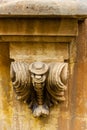 Detailed Close-Up of a Classical Stone Architectural Element Decorative Design Royalty Free Stock Photo