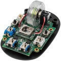 Detailed close-up of computer mouse internal components and circuit board technology Royalty Free Stock Photo