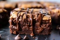 detailed close-up of a gluten-free brownie