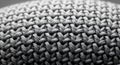 Close up of gray knitted fabric showing detailed texture Royalty Free Stock Photo