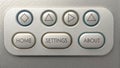 Modern Digital Control Panel with Navigation and Settings Buttons Royalty Free Stock Photo