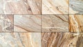 Detailed Close Up of a Multi Toned Marble Stone Tile Wall With Neutral Colors Royalty Free Stock Photo