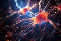 Detailed close up offers insight into the anatomy of a nerve cell Royalty Free Stock Photo