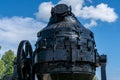 Detailed close up of an old Bessemer converter