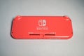 Detailed close up photo of Coral Nintendo Switch Lite