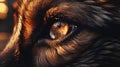 Detailed close-up photography of a beautiful dogs eye in high resolution macro shot Royalty Free Stock Photo