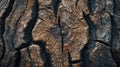 A detailed close-up of a piece of wood on a tree. Can be used as a background or texture for various design projects Royalty Free Stock Photo
