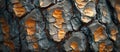 Detailed Close-Up of Pine Tree Bark Royalty Free Stock Photo