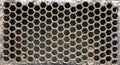 Aged Metal Honeycomb Mesh Grate Royalty Free Stock Photo