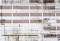 Detailed close up view on aged concrete walls with cracks and lots of strcuture Royalty Free Stock Photo