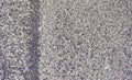 Detailed close up view on asphalt texture on different roads and streets Royalty Free Stock Photo