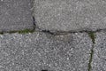 Detailed close up view on asphalt texture on different roads and streets