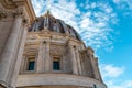 Rome - Close up view on the main dome of Saint Peter basilica in Vatican city, Rome, Europe Royalty Free Stock Photo