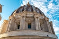 Rome - Close up view on the main dome of Saint Peter basilica in Vatican city, Rome, Europe Royalty Free Stock Photo