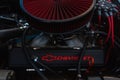 Detailed closeup of a Chevrolet engine Royalty Free Stock Photo