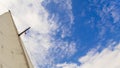 Detailed closeup of sail on sailboat Royalty Free Stock Photo