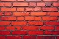 A Detailed CloseUp of a Vibrant Red Brick Wall A Study in Texture Pattern and Architectural Detail Royalty Free Stock Photo