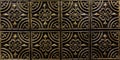 Detailed closeup view of dark brown color interior decorative ceiling tiles Royalty Free Stock Photo