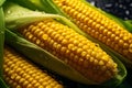 Closeup view of fresh corn