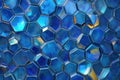 detailed color image of 3d rendering of hexagonal texture background Royalty Free Stock Photo