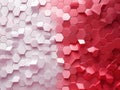 detailed color image of Gradient red hexagonal background Royalty Free Stock Photo