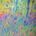 Detailed colorful psychedelic abstract Royalty Free Stock Photo