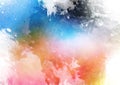 Detailed colourful watercolour texture background