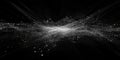 Detailed Conceptual Visualization of Data Nodes and Network Connections in Abstract Space