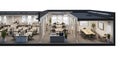 Cross-Section of Modern Office Space Royalty Free Stock Photo